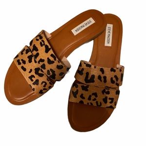 Steve Madden Alexandra Slide Sandal In Leopard